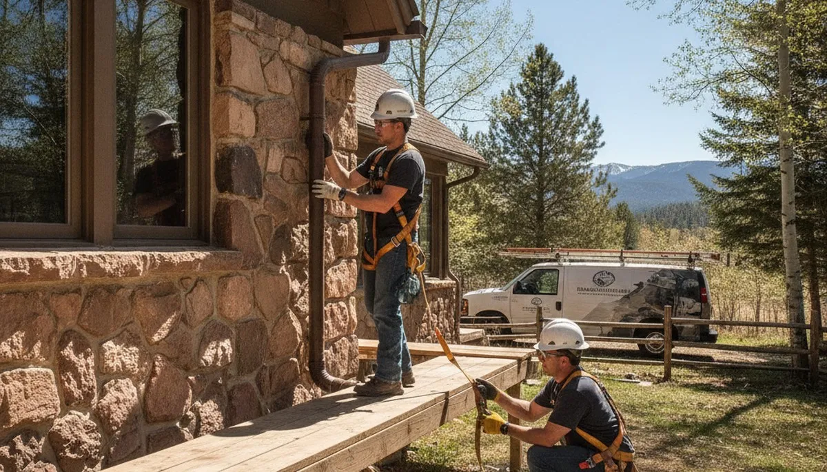 Loveland, CO plumber repairing a leak for residential plumbing service