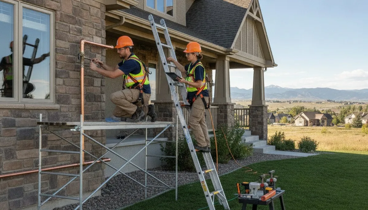 Loveland, CO plumbing repair service truck ready for residential and commercial plumbing jobs