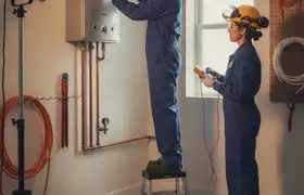 Tankless water heater installation service in Loveland, CO for efficient home hot water access